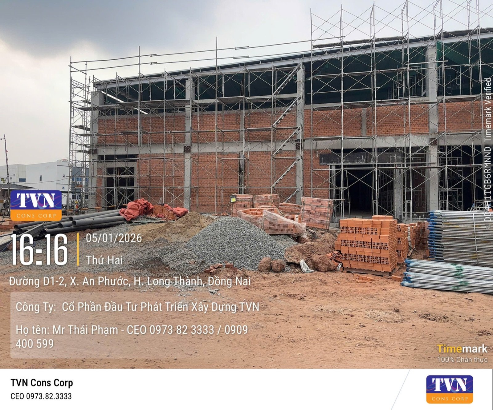 Hình ảnh thi công thực tế TVN Cons Corp #059