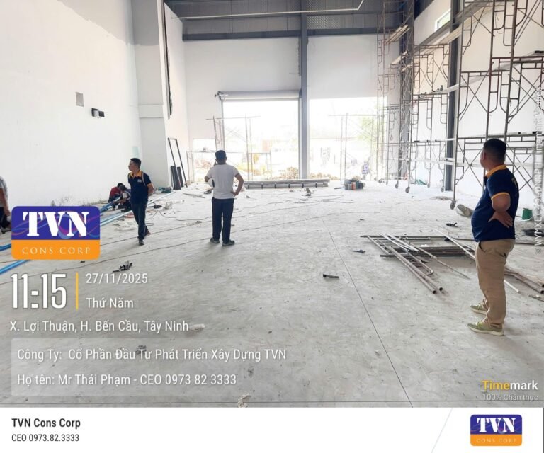 Hình ảnh thi công thực tế TVN Cons Corp #215