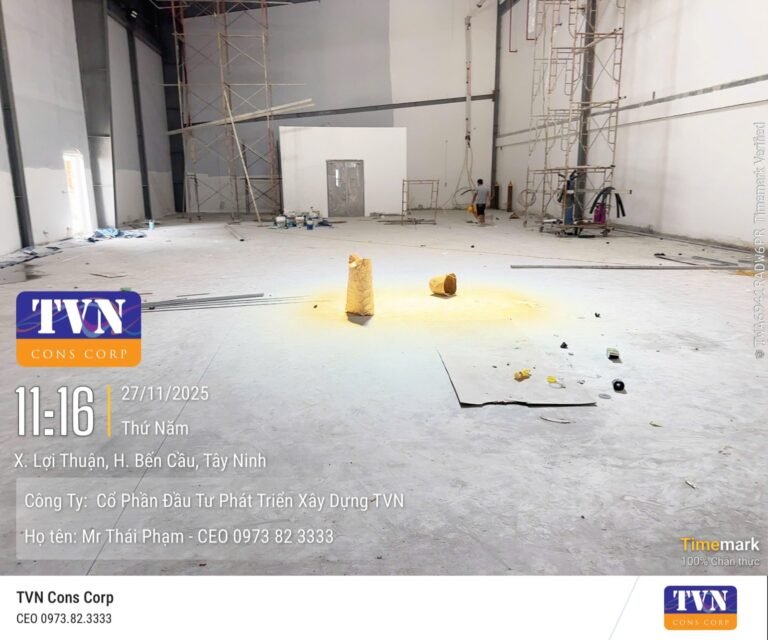 Hình ảnh thi công thực tế TVN Cons Corp #216