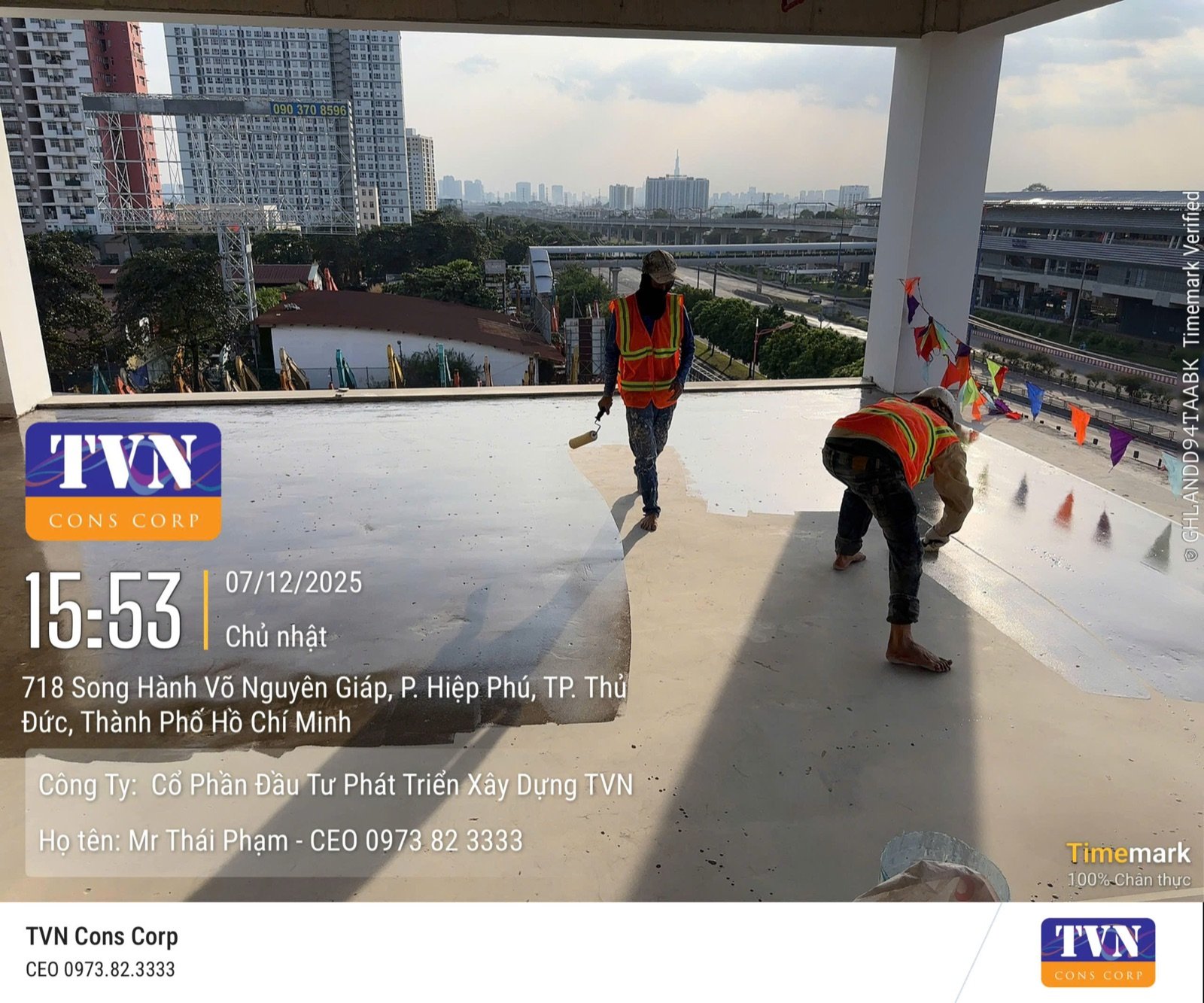 Hình ảnh thi công thực tế TVN Cons Corp #251
