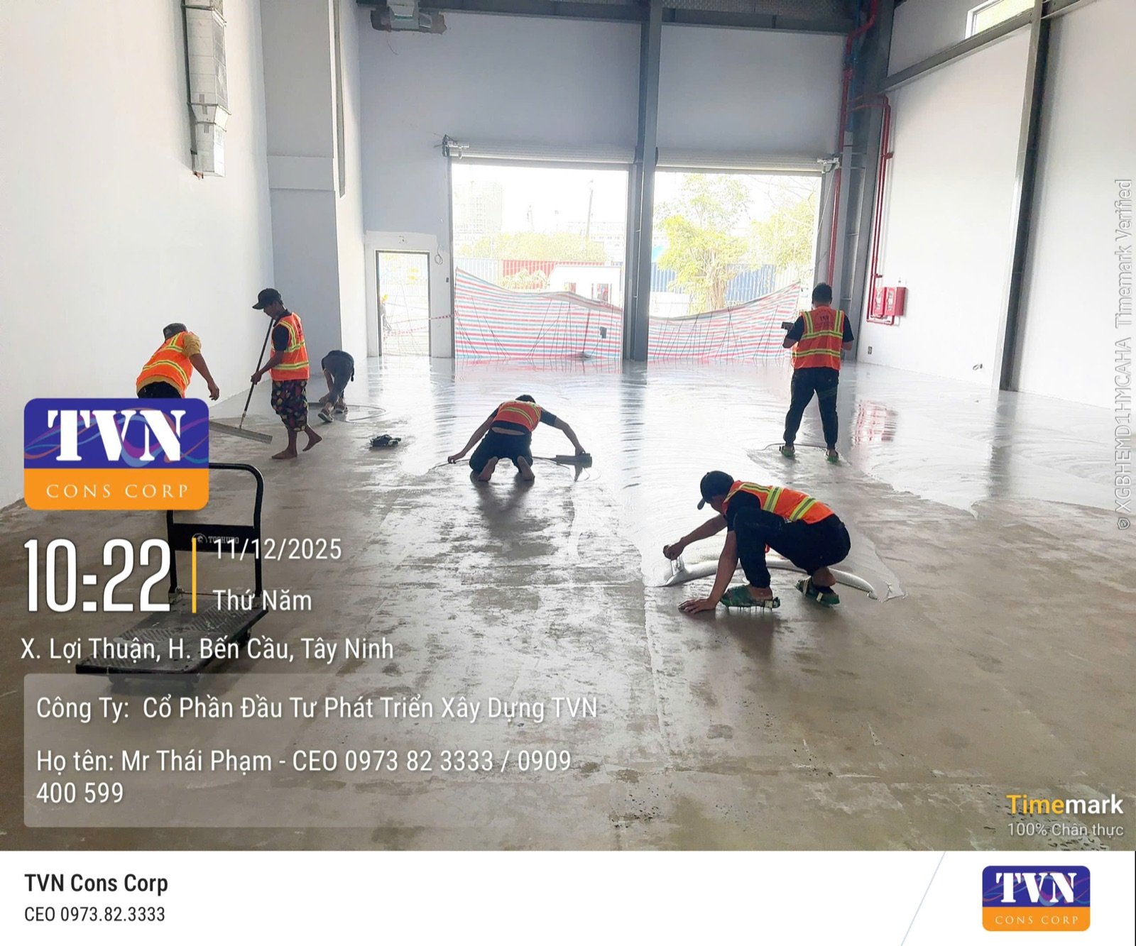Hình ảnh thi công thực tế TVN Cons Corp #261