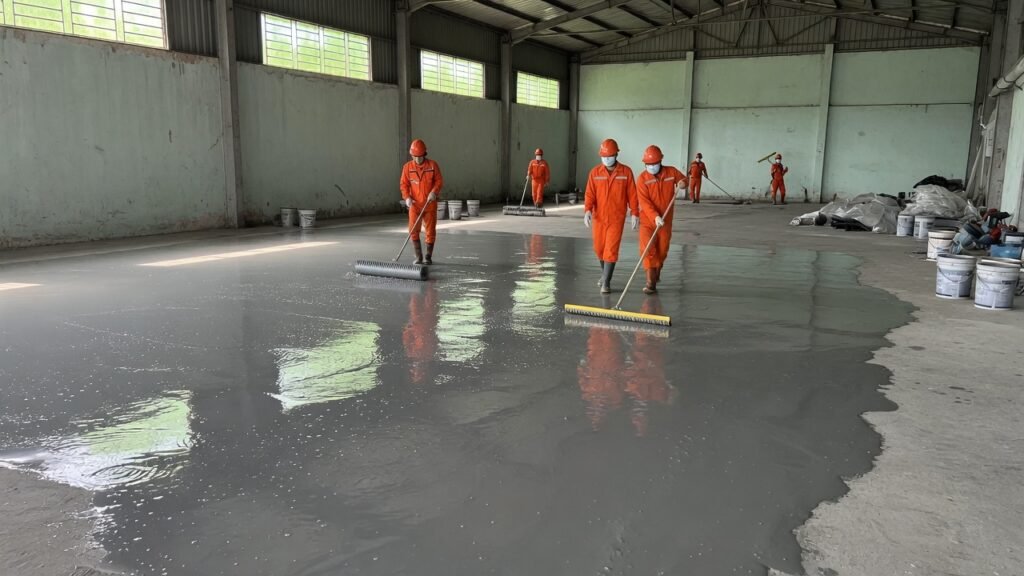 Hoàn thiện sàn Polishing
