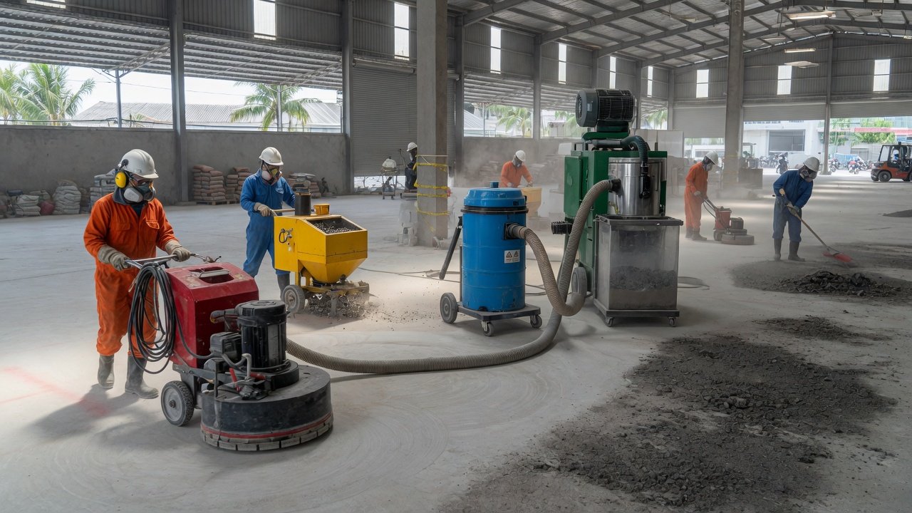 Hoàn thiện nền sàn & bể chứa