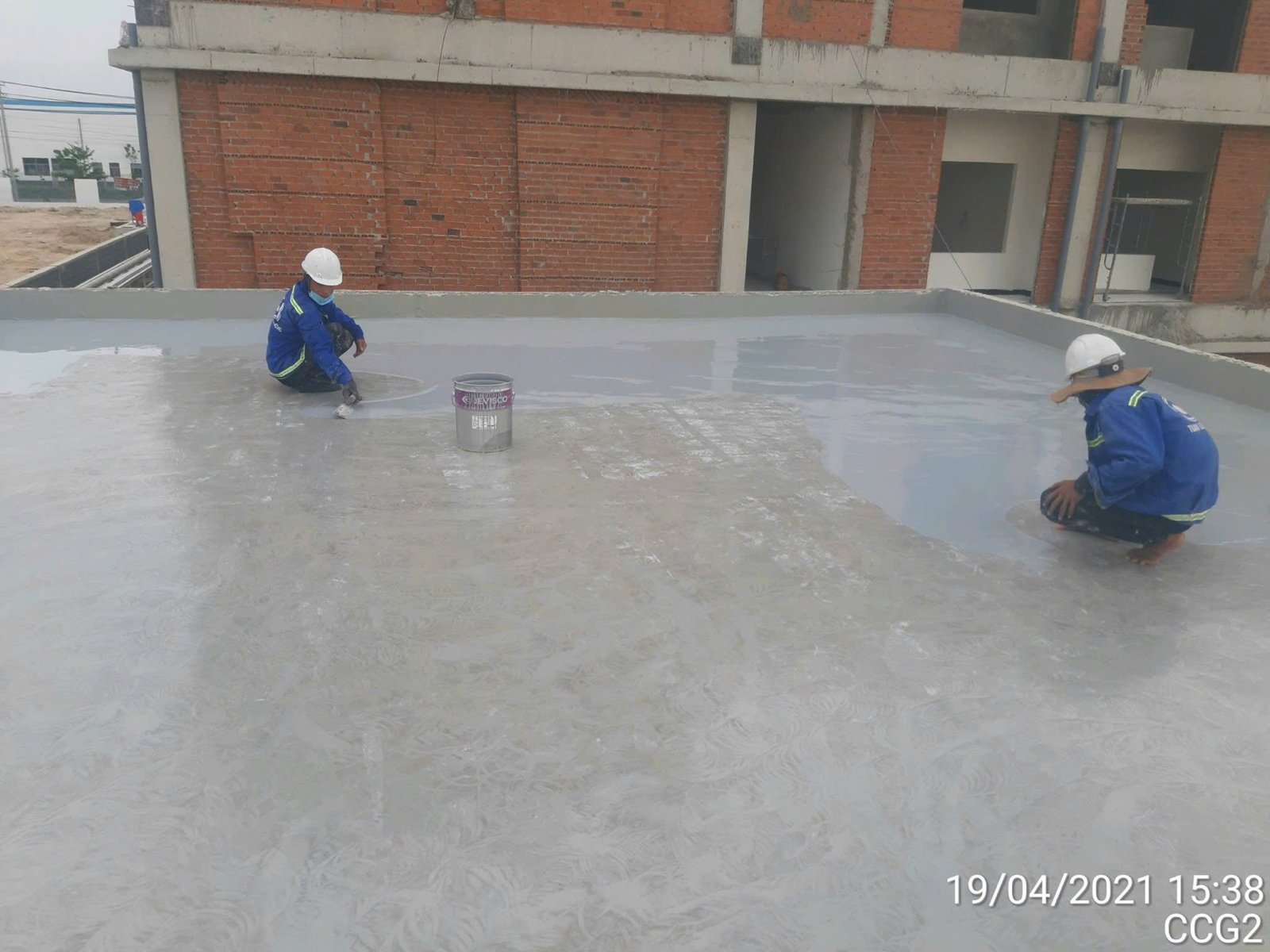 Chống thấm Sàn mái & Cổ ống Nhà máy CCGrass Tây Ninh - Hình ảnh 4 TVN Cons Corp