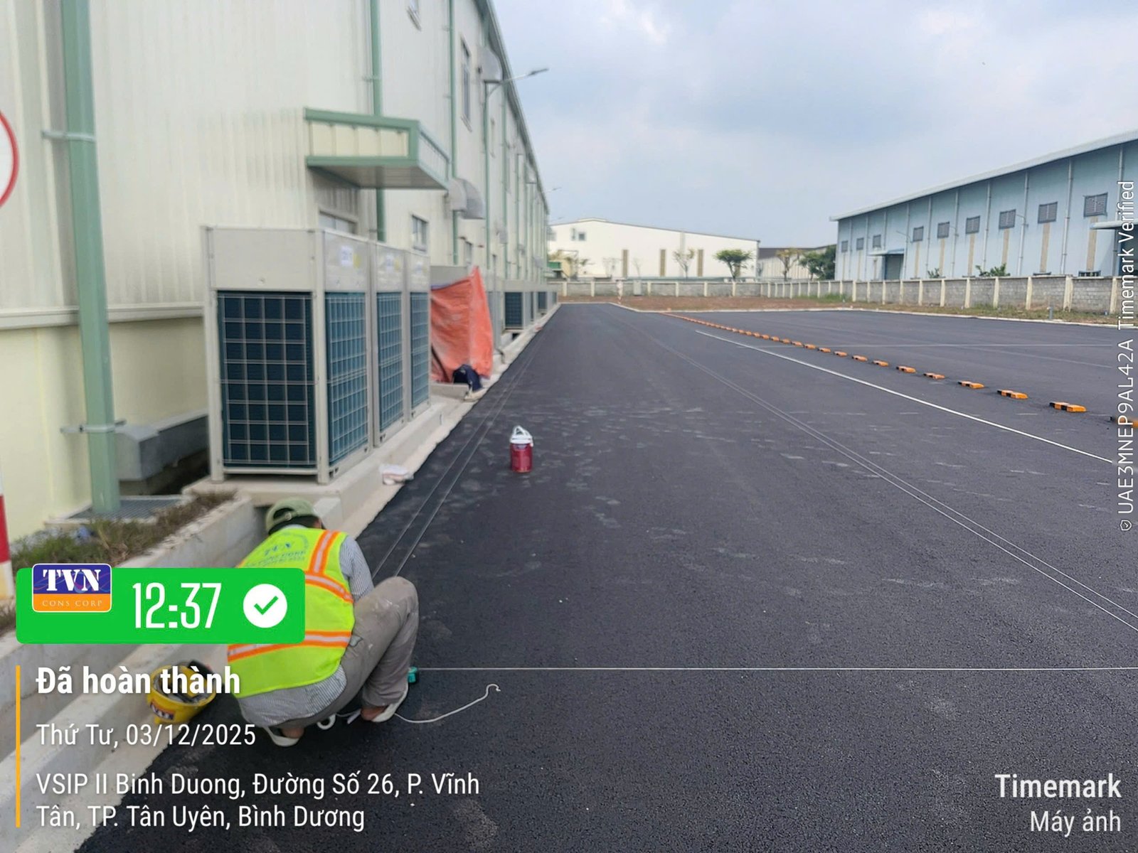 Hạ tầng Giao thông, Bãi đỗ xe & Sơn Epoxy KCN VSIP II Bình Dương - Hình ảnh 2 TVN Cons Corp